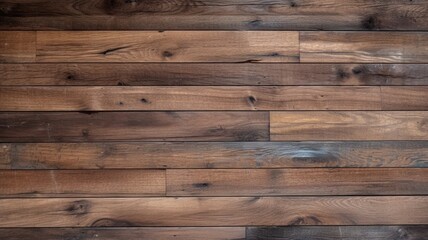 Naklejka premium Wooden planks background wall Generative AI