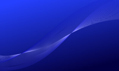 blue smooth lines curve wave abstract background
