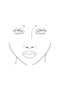メイクシート 女性 Female facechart
