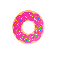 donut isolated on white background