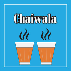 Tea also known chai, Chai vector Illustration Indian Street Food