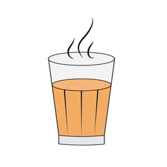Tea also known chai, Chai vector Illustration Indian Street Food