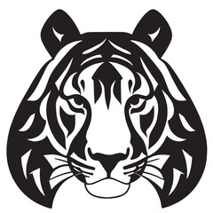 animal head vector black and white