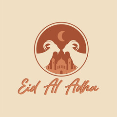 Eid Al Adha Vector Graphic Logo icon template.eps