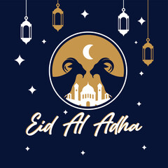 Eid Al Adha Vector Graphic Logo icon template.eps