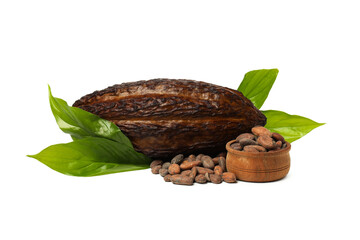 PNG, ingredient for making chocolate - cocoa, isolated on white background