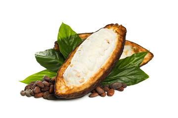 PNG, ingredient for making chocolate - cocoa, isolated on white background
