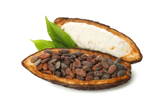 PNG, ingredient for making chocolate - cocoa, isolated on white background