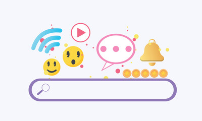 Concept of web development and coding on white background