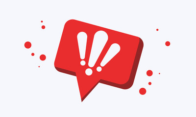 Obraz premium Red danger attention or red emergency notifications alert on rescue warning icon