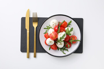 Concept of tasty Italian cuisine food - Caprese salad