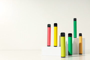 Smoking devices - electronic cigarette, concept of modern smoking