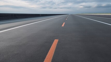 Fototapeta premium Dark Concrete Asphalt Street Floor Background Generative AI