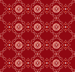 Fototapeta na wymiar indian chunri seamless repeat pattern for ethnic textiles