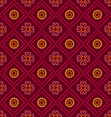 indian chunri seamless repeat pattern for ethnic textiles
