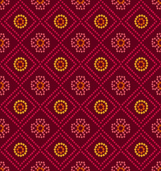 indian chunri seamless repeat pattern for ethnic textiles