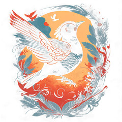 bird Myth t-shirt artwork
