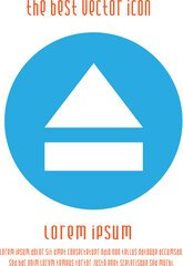 Eject vector icon eps 10. Open symbol.