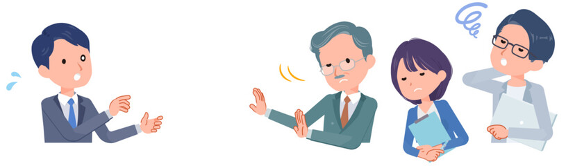 提案を拒否されるビジネスシーン