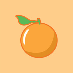 Orange Fresh simple Vector Icon