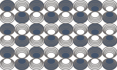 Gray and blue background with circles, Circle pattern of Blue and dark blue, repeat, replete pattern, endless pattern design for fabric printing
