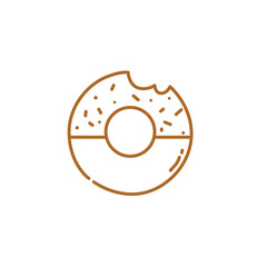 Donut Monoline Icon