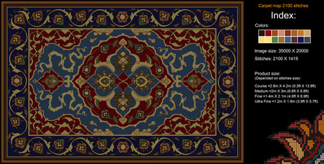 Carpet Map 77 2100 Stich