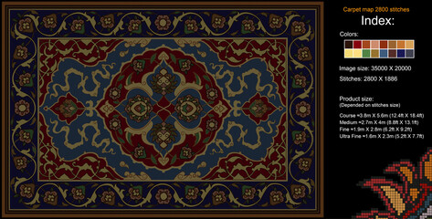 Carpet Map 77 2800 Stich