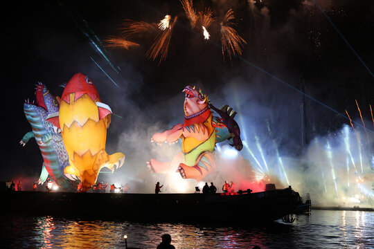  Great Dragon Parade. The Great Outdoor Show on the Vistula River.