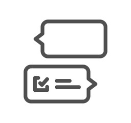 Online education related icon outline and linear vector.