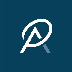 AR initial letter logo design vector