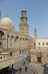 Fototapeta premium The Mausoleum of Al-Saleh Nagm Al-Din Ayyub on Old Cairo's al-Muizz Street