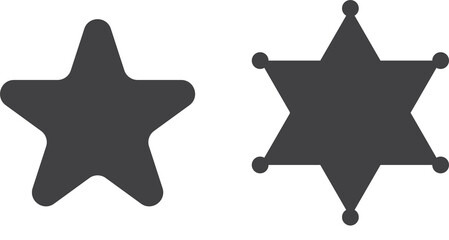 Star icon png. Shining star. Abstract Falling Star. On blank background
