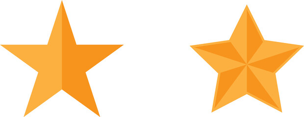 Star icon png. Shining star. Abstract Falling Star. On blank background
