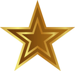 Star icon png. Shining star. Abstract Falling Star. On blank background
