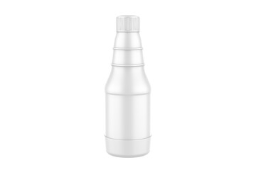 Plastic Bottle Mockup Isolated On White Background. 3d illustration