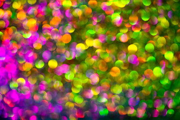 Abstract glitter sparkle explosion background for celebrations. Light fireworks. Abstract bokeh background. Christmas, birthday holiday blurred abstract design. Glitter texture, abstract background.