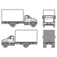 truck car outline, part 19.