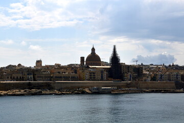 Panorama of the Old Town of Valletta, the Capital of Malta
