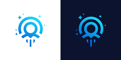 Leadership logo design with leader logo, Startup Launch, and pin location design graphic vector illustration. Symbol, icon, creative.