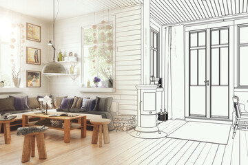 Naklejka premium Mein Sommerhaus (Projektierung)