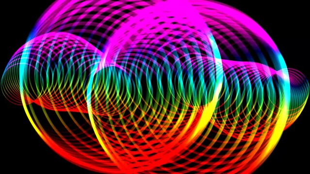 abstract background with intertwined  lights