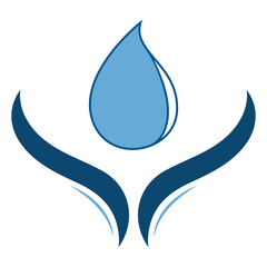 water logo vector element design