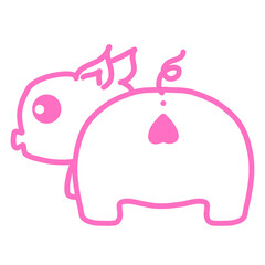pink piggy
