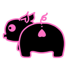 black pig