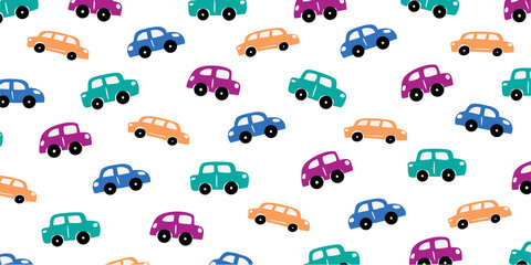 pattern of cute car