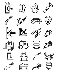 Welding Equipment Icon Set