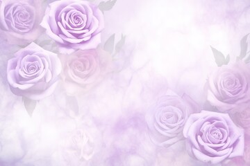 Serenity Blooms, Dreamy Watercolors on a Gradient Background