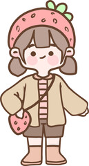 Hand Drawn Girl Illustration