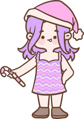 Hand Drawn Girl Illustration